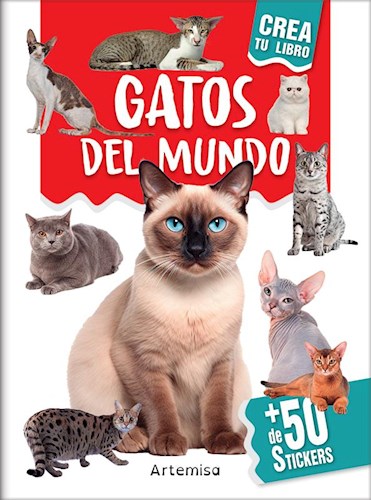 Papel GATOS DEL MUNDO (MAS DE 50 STICKERS) (COLECCION CREA TU LIBRO)
