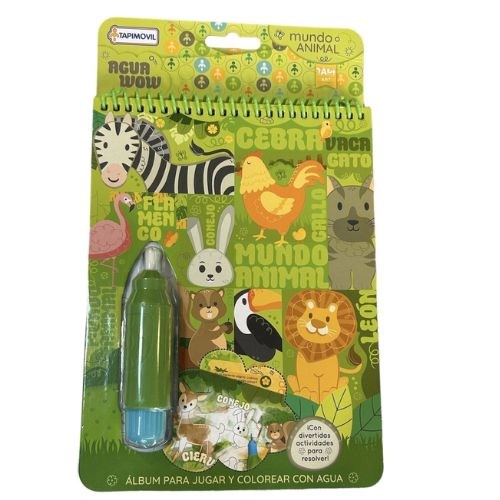 Papel MUNDO ANIMAL (AGUA WOW) (CON LAPIZ MAGICO Y ACTIVIDADES)