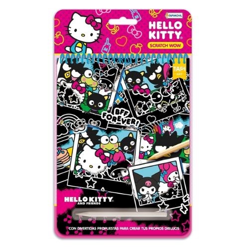 Papel HELLO KITTY (SCRATCH WOW) (INCLUYE LAPIZ ESPECIAL)