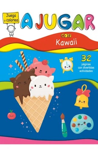 Papel A JUGAR CON KAWAII (JUEGA Y COLOREA)