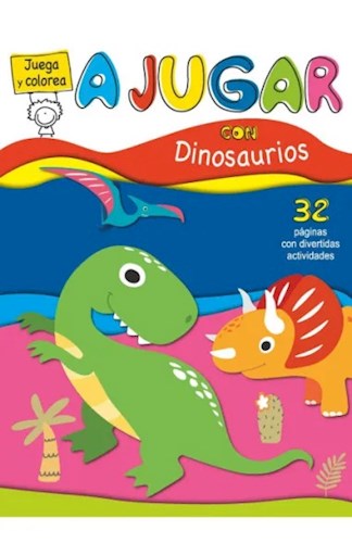Papel A JUGAR CON DINOSAURIOS (JUEGA Y COLOREA)