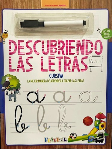 Papel DESCUBRIENDO LAS LETRAS CURSIVA PINTA BORRA Y VUELVE A ESCRIBIR!!