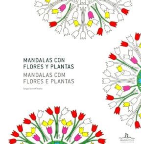 Papel MANDALAS CON FLORES Y PLANTAS (EDICION BILINGUE)