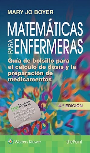 Papel Matemáticas para enfermeras, Guía de bolsillo para el cálculo de dosis y la preparación de medicamen