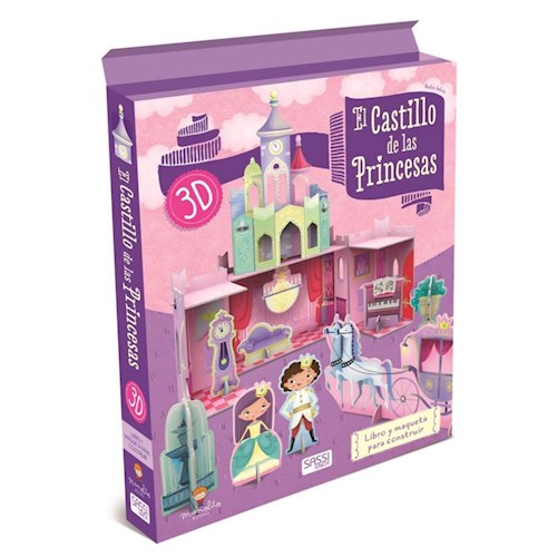 Papel CASTILLO DE LAS PRINCESAS (LIBRO Y MAQUETA PARA CONSTRUIR) (CARTONE)