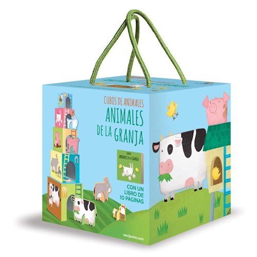 Papel ANIMALES DE LA GRANJA (COLECCION CUBOS DE ANIMALES) (5 CUBOS APILABLES CON 5 FIGURAS) (CAJA)