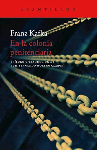 Papel EN LA COLONIA PENITENCIARIA (COLECCION CUADERNOS 96) (BOLSILLO)