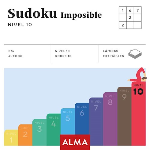 Papel SUDOKU IMPOSIBLE NIVEL 10 (275 JUEGOS)
