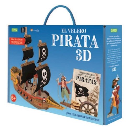Papel EL VELERO PIRATA 3D (LIBRO + PUZLE 76 PIEZAS)