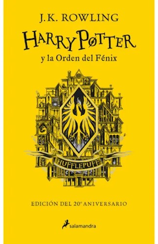 Libro 5. Harry Potter Y La Orden Del Fenix ( Hufflepuff ) 20 Aniversario