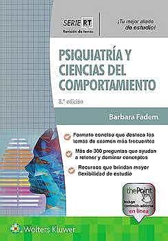 Papel Psiquiatría y Ciencias del Comportamiento. Serie RT Ed.8