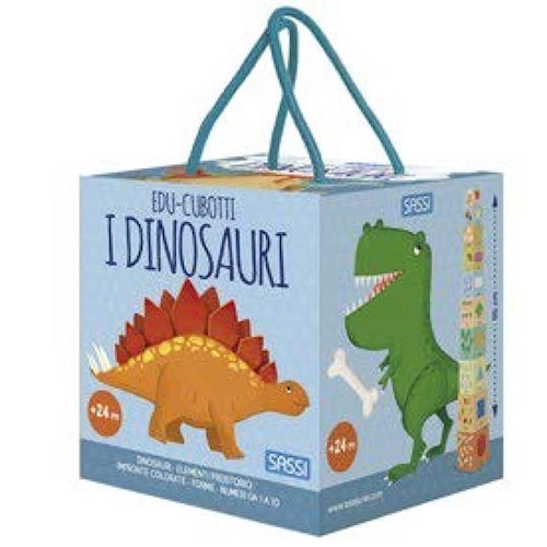 Papel DINOSAURIOS (COLECCION EDU CUBOS) (10 CUBOS + MINI ATLAS) (+2) (CAJA) (CARTONE)