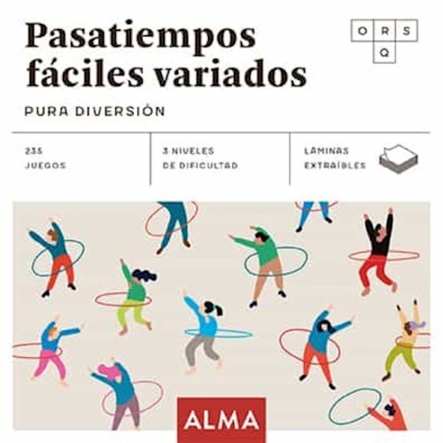 Papel PASATIEMPOS FACILES VARIADOS PURA DIVERSION (235 JUEGOS / 3 NIVELES / LAMINAS EXTRAIBLES)