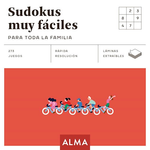 Papel SUDOKUS MUY FACILES PARA TODA LA FAMILIA (273 JUEGOS / RAPIDA RESOLUCION / LAMINAS EXTRAIBLES)