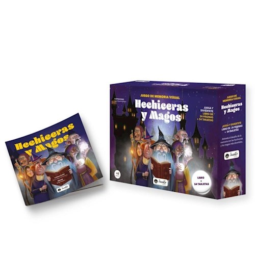 Papel HECHICERAS Y MAGOS JUEGO DE MEMORIA VISUAL (LIBRO+54 TARJETAS) (JUEGA Y DIVIERTETE) (+6)