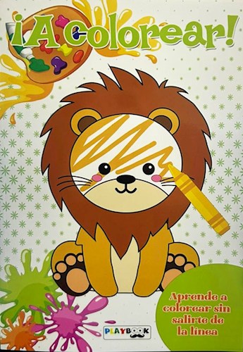 Papel LEONCITO A COLOREAR! APRENDE A COLOREAR SIN SALIRTE DE LA LINEA!