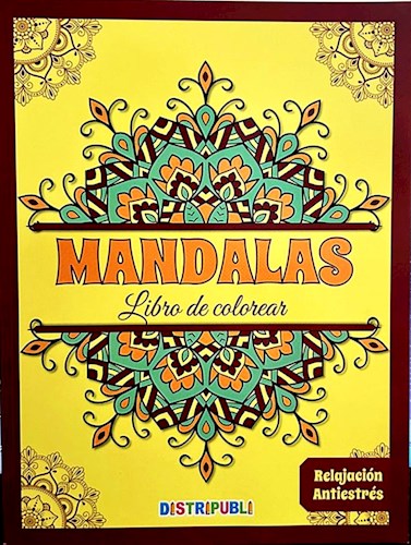 Papel MANDALAS 64 PAGINAS MARRON LIBRO DE COLOREAR RELAJACIÓN ANTIESTRÉS
