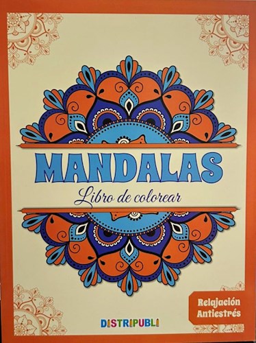 Papel MANDALAS 64 PAGINAS NARANJA LIBRO DE COLOREAR RELAJACIÓN ANTIESTRÉS