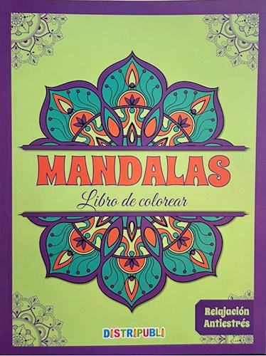 Papel MANDALAS 64 PAGINAS VIOLETA LIBRO DE COLOREAR RELAJACIÓN ANTIESTRÉS