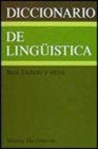 Papel DICCIONARIO DE LINGUISTICA (ALIANZA DICCIONARIOS AD8)