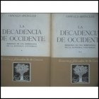 Papel DECADENCIA DE OCCIDENTE (2 TOMOS) LA