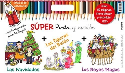 Papel Súper pinta y escribe: Los Reyes Magos y las Navidades