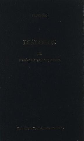 Papel DIALOGOS III (PLATON) FEDON / BANQUETE / FEDRO (BIBLIOTECA CLASICA GREDOS) (CARTONE)