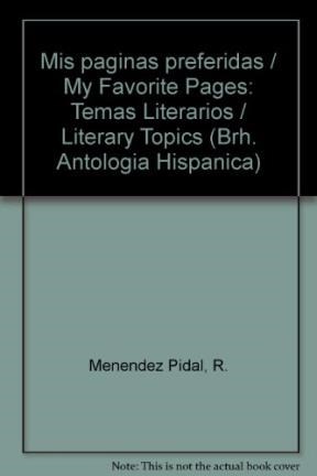 Papel MIS PAGINAS PREFERIDAS (TEMAS LITERARIOS)