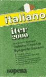 Papel DICCIONARIO SOPENA ITER 2000 ITALIANO ESPAÑOL ESPAÑOL I