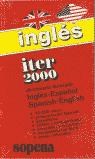 Papel DICCIONARIO SOPENA ITER 2000 INGLES ESPAÑOL ESPAÑOL ING