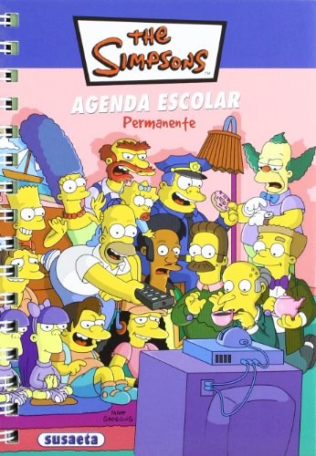 Papel Agenda Escolar The Simpsons Permanente