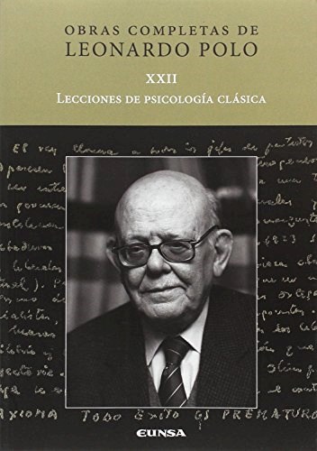 Papel LECCIONES DE PSICOLOGIA CLASICA   VOL XXIII