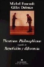 Papel THEATRUM PHILOSOPHICUM - REPETICION Y DIFERENCIA (COLECCION ARGUMENTOS 262)