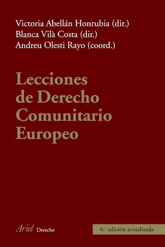 Papel LECCIONES DE DERECHO COMUNITARIO EUROPEO (6 EDICION ACTUALIZADA) (ARIEL DERECHO)