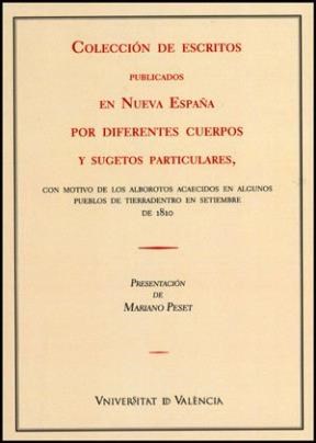 Papel Colección de escritos publicados en Nueva España por diferentes cuerpos y sugestos particulares