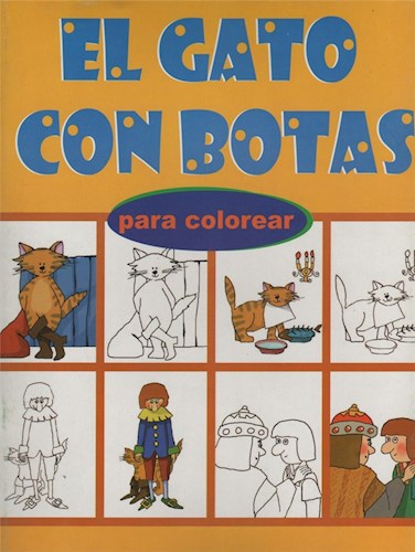Papel GATO CON BOTAS PARA COLOREAR (RUSTICA)