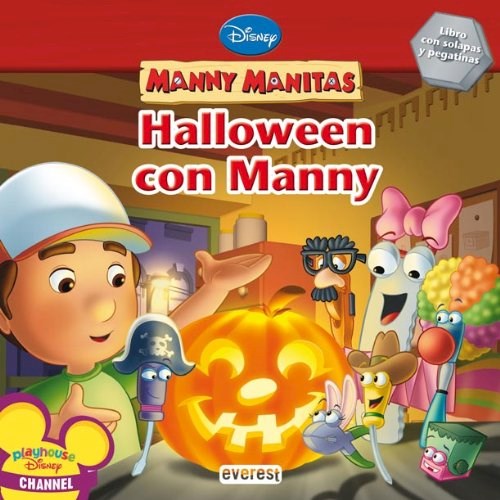Papel HALLOWEEN CON MANNY (MANNY MANITAS) (LIBRO CON SOLAPAS Y PEGATINAS) (DISNEY) (RUSTICA)