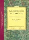 Papel EL CANON POETICO EN EL SIGLO XVI
