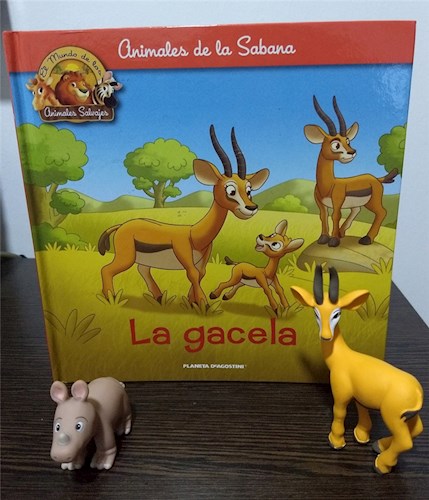 Papel LA GACELA COLECCION ANIMALES DE LA SABANA + ANIMALITOS DE REGALO