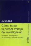 Papel COMO HACER TU PRIMER TRABAJO DE INVESTIGACION (COLECCION BIBLIOTECA DE EDUCACION)