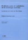 Papel EL DEBATE SOBRE EL CAPITALISMO EN LA SOCIOLO