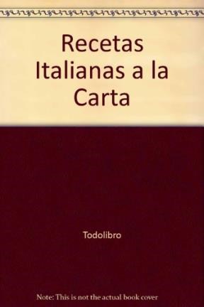 Papel Recetas Italianas A La Carta