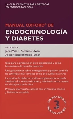 Papel Manual Oxford de Endocrinología y Diabetes Ed.3