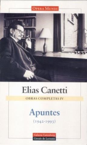 Papel OBRAS COMPLETAS IV (ELIAS CANETTI)