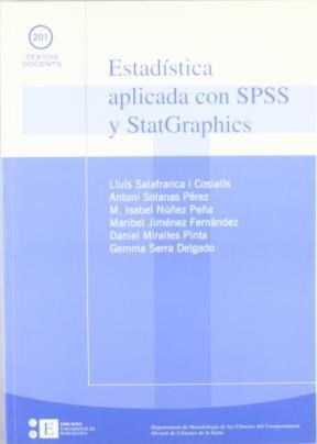Papel Estadística aplicada con SPSS y StatGraphics