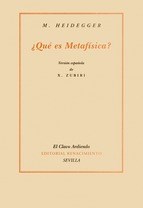 Papel ¿Qué Es Metafísica?, Versión Española De Xavier Zubiri
