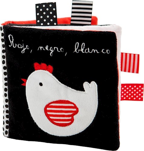 Papel ROJO NEGRO BLANCO LOS AMIGOS DE LA GALLINA (TELA)