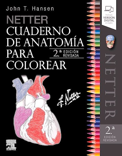 Papel Netter Cuaderno de Anatomía para Colorear Ed.2
