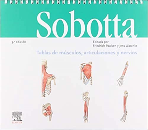 Papel Sobotta. Tablas de músculos, articulaciones y nervios Ed.3