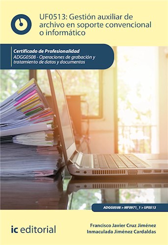  Gestión auxiliar de archivo en soporte convencional o informático  ADGG0508